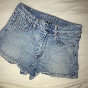 american eagle denim shorts
